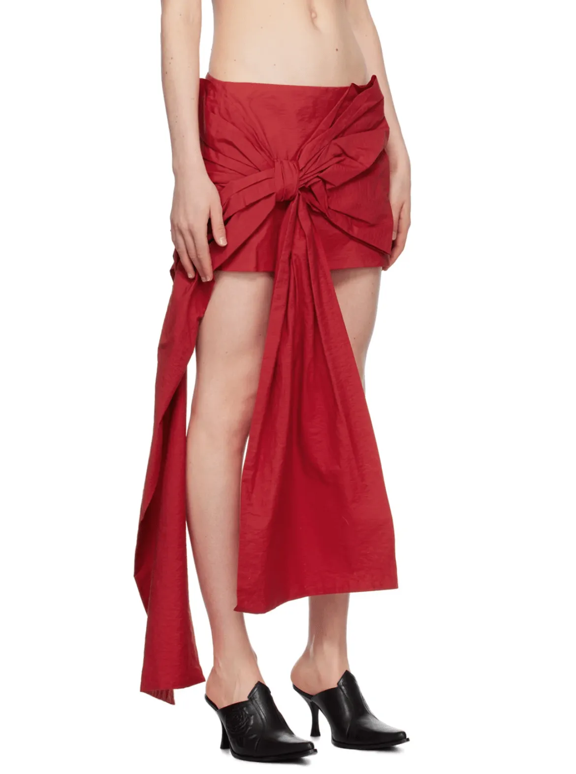 Acne Studios - Red Bow Mini Skirt