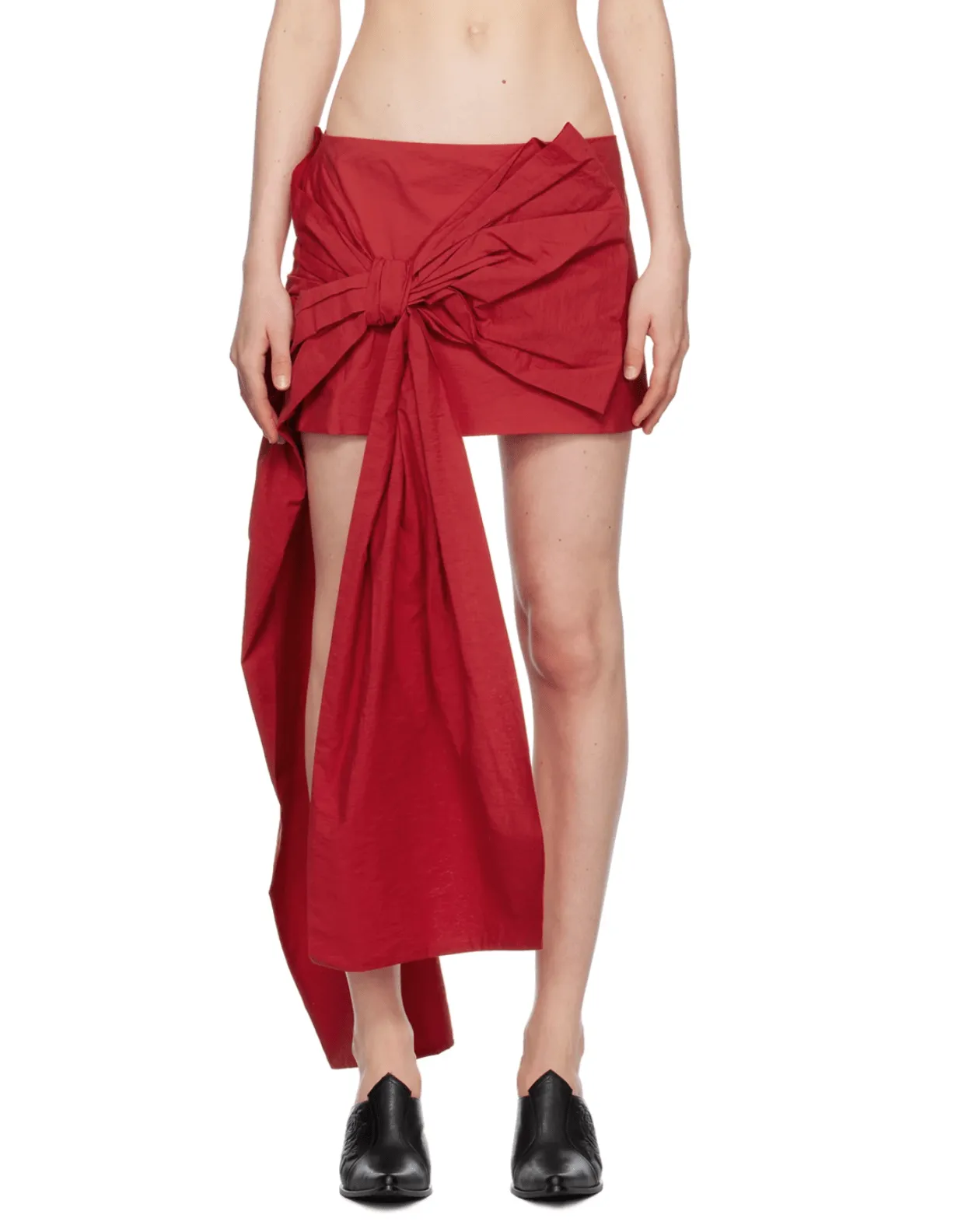 Acne Studios - Red Bow Mini Skirt