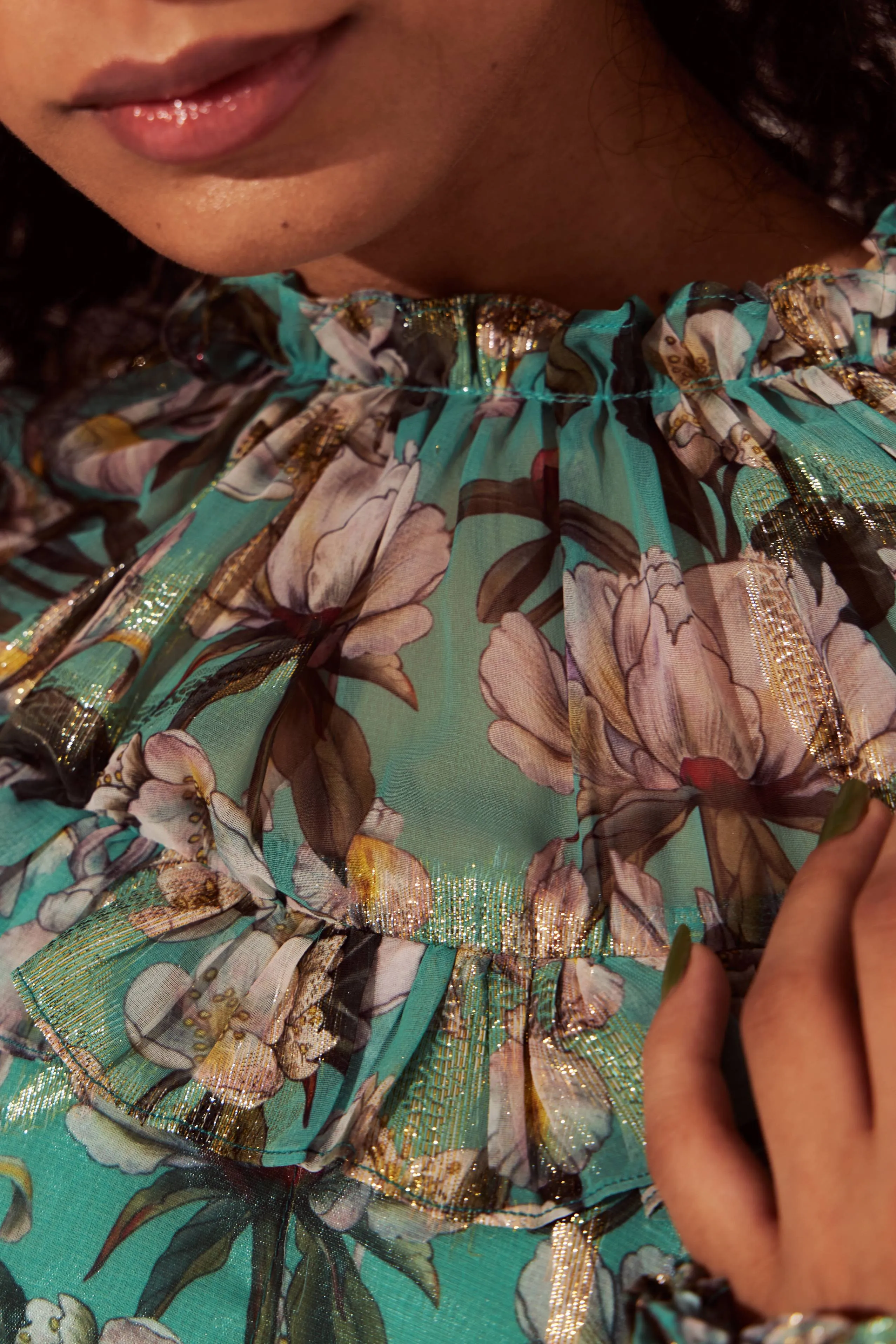 ALMOND BLOSSOM SHORT DRESS