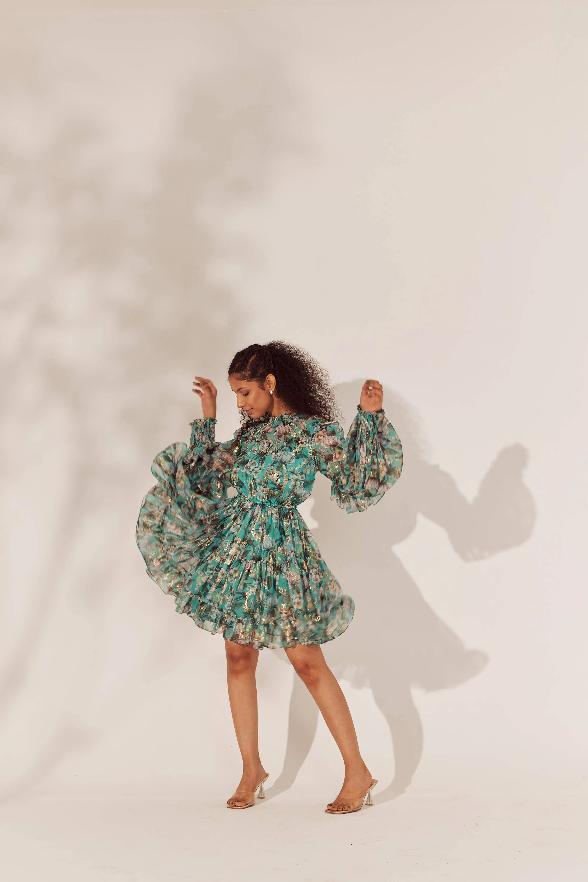 ALMOND BLOSSOM SHORT DRESS