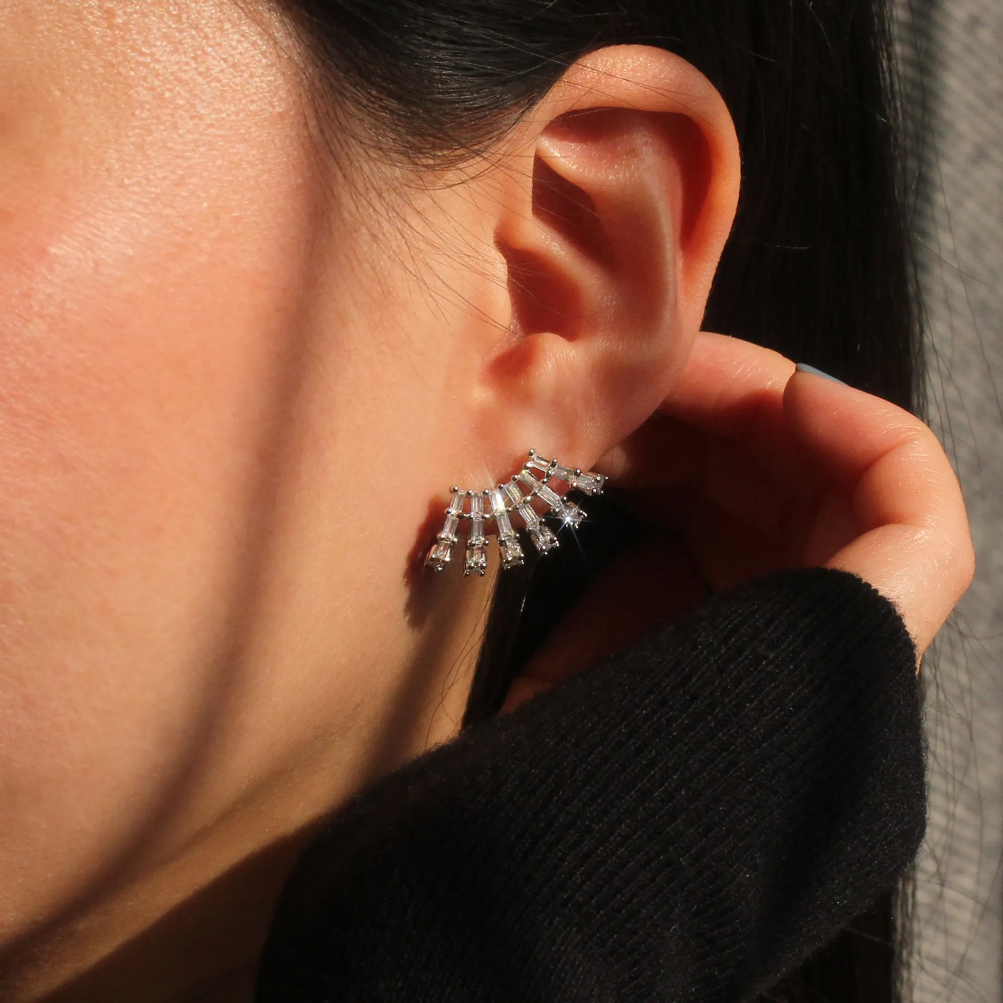 Baguette Bliss Wrap Earrings