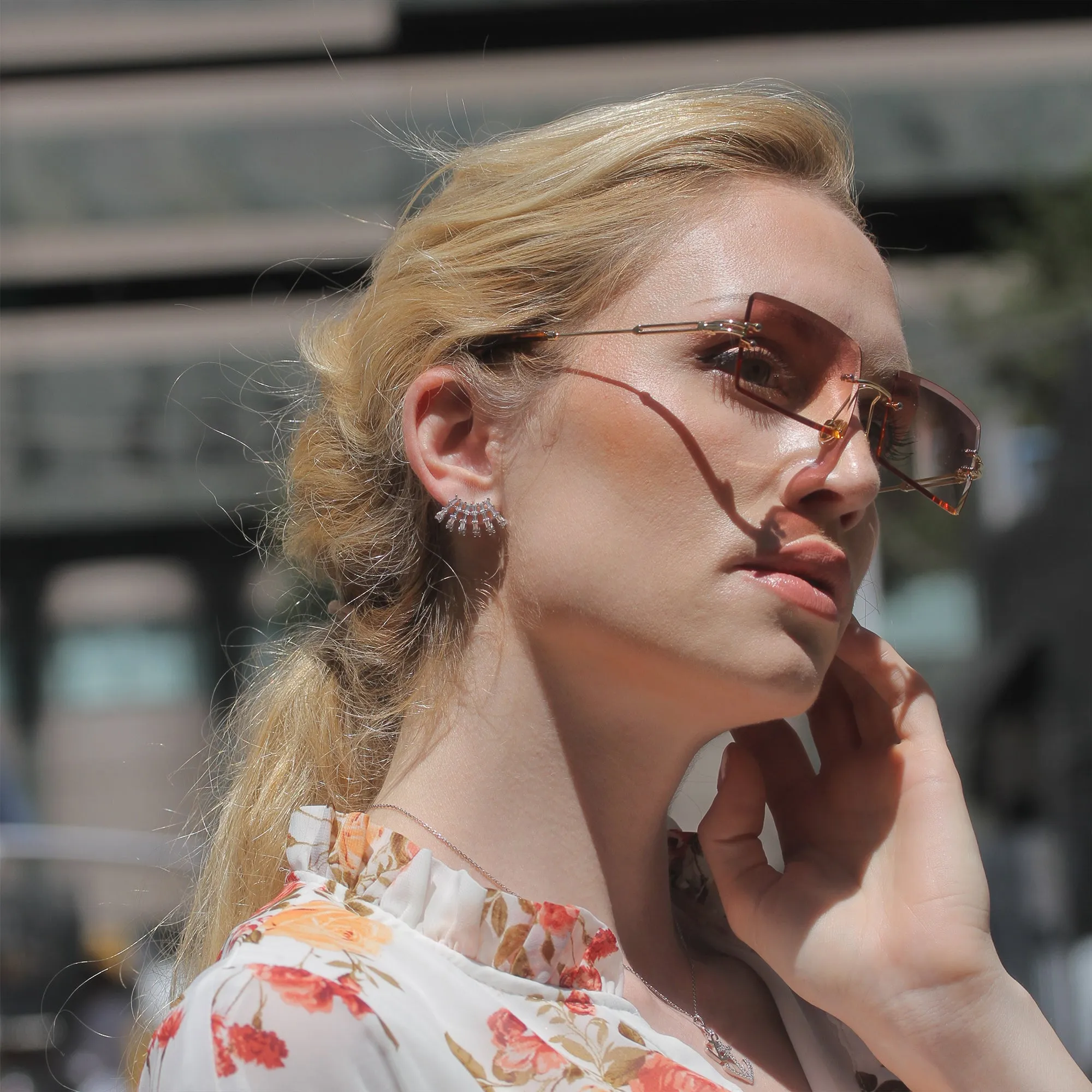 Baguette Bliss Wrap Earrings