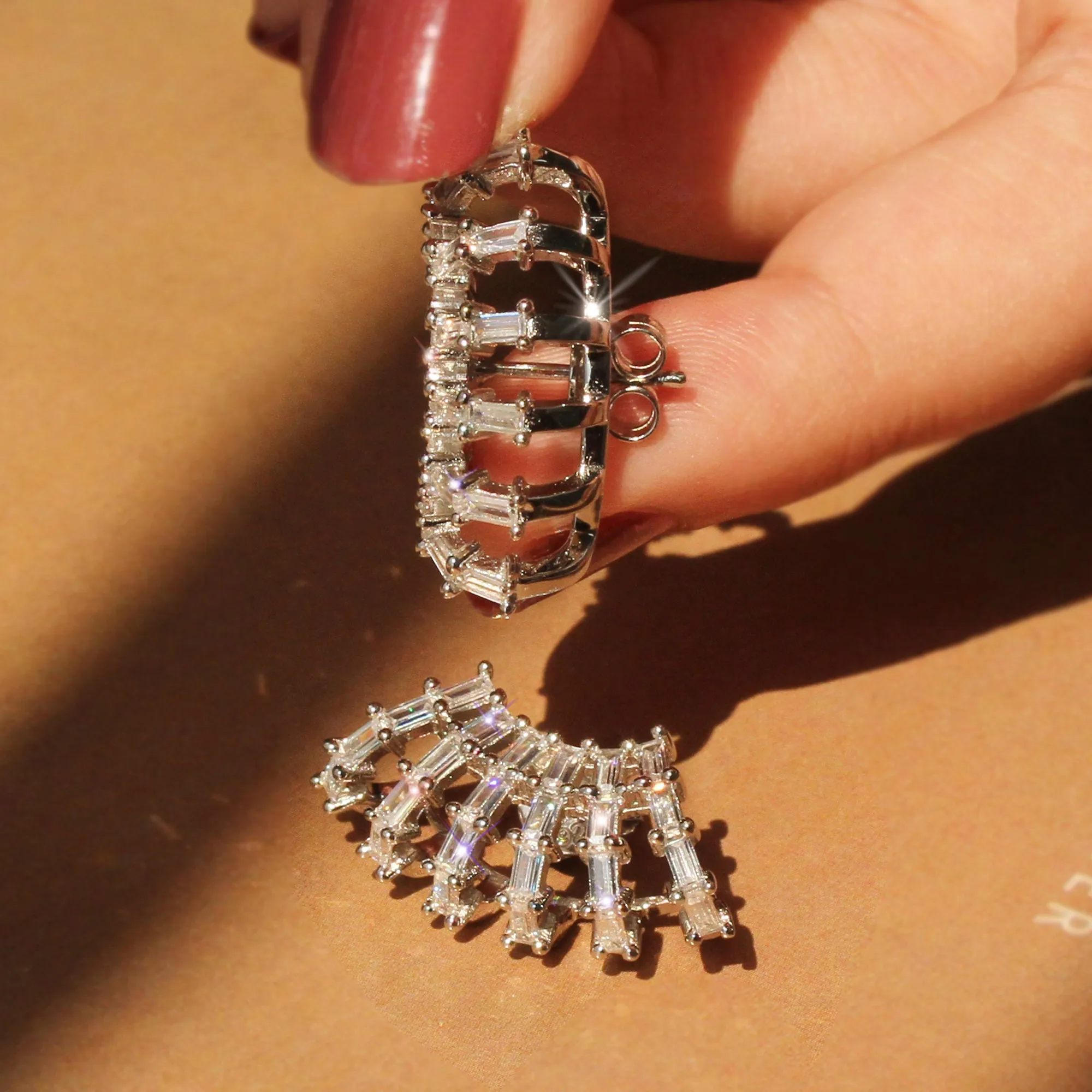 Baguette Bliss Wrap Earrings