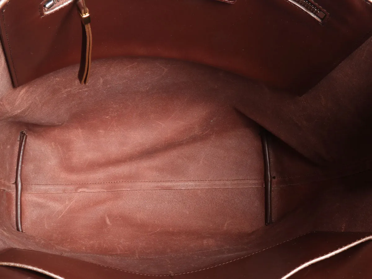Balenciaga Brown Colorblock Tote