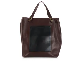 Balenciaga Brown Colorblock Tote