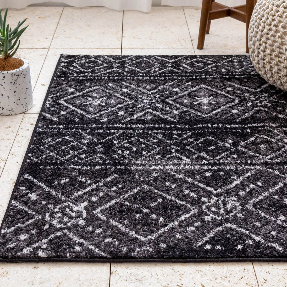 Boho Chic Cozy Rug　120×180