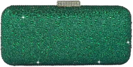 Boutique De FGG Bling Crystal Clutch Purse for Women Formal Evening Handbags Wedding Party Bridal Rhinestone Clutch Bag,Mini