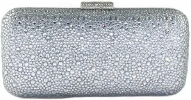 Boutique De FGG Bling Crystal Clutch Purse for Women Formal Evening Handbags Wedding Party Bridal Rhinestone Clutch Bag,Mini