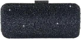 Boutique De FGG Bling Crystal Clutch Purse for Women Formal Evening Handbags Wedding Party Bridal Rhinestone Clutch Bag,Mini