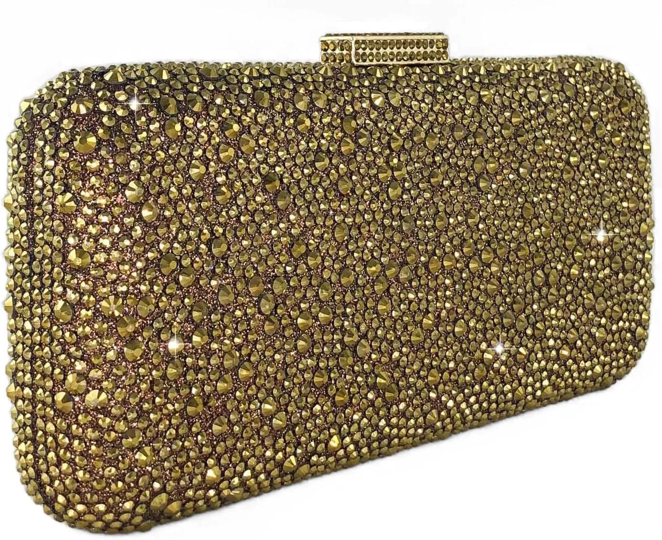 Boutique De FGG Bling Crystal Clutch Purse for Women Formal Evening Handbags Wedding Party Bridal Rhinestone Clutch Bag,Mini