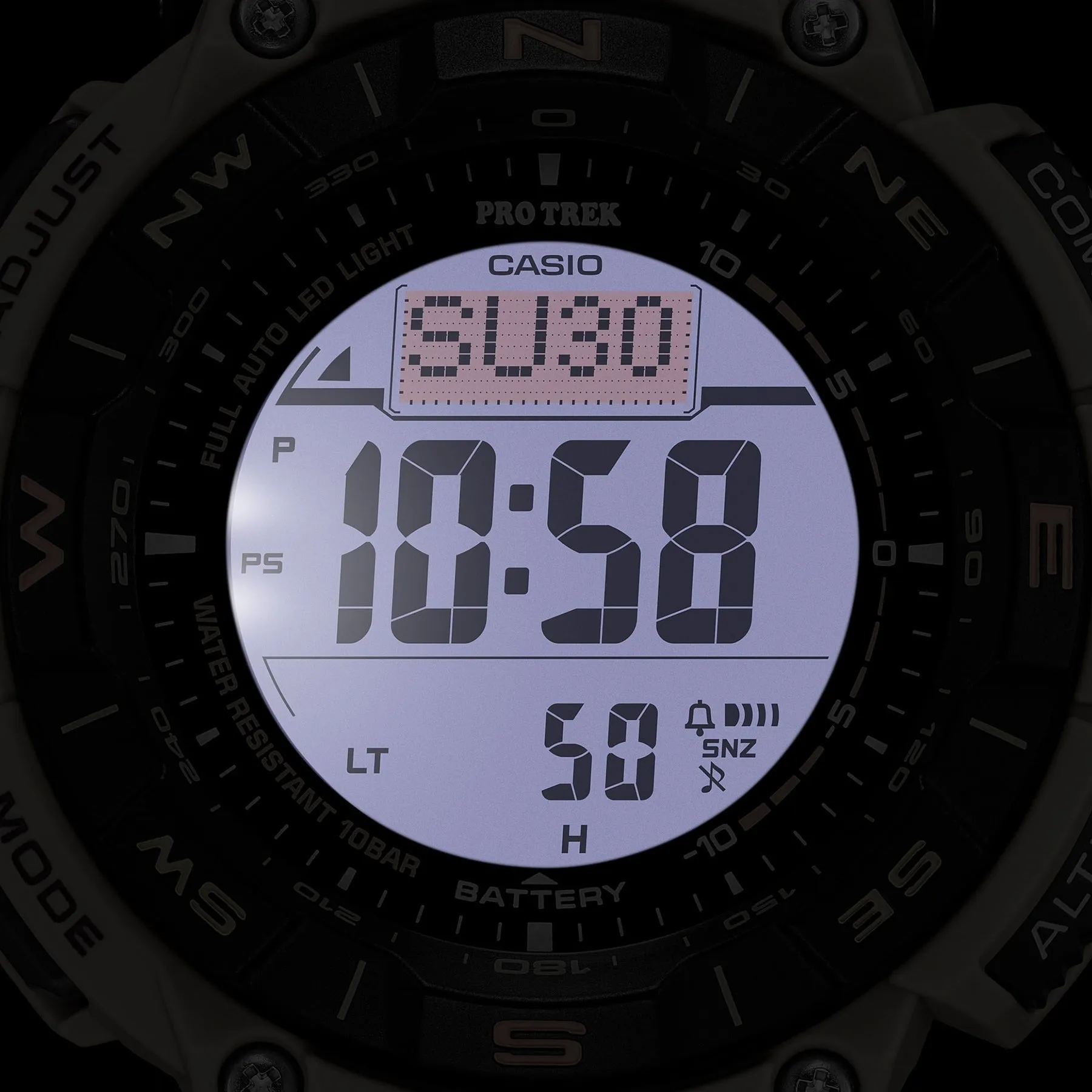 Casio PRO TREK Eco-Friendly Edition with Dual-Layer Display and Recycled Resin Strap PRG340SC-5D