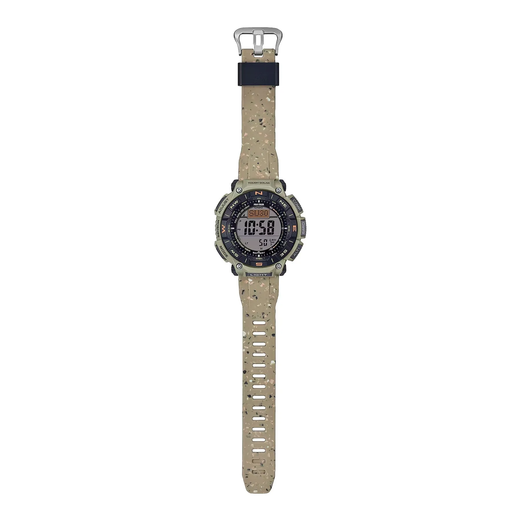 Casio PRO TREK Eco-Friendly Edition with Dual-Layer Display and Recycled Resin Strap PRG340SC-5D