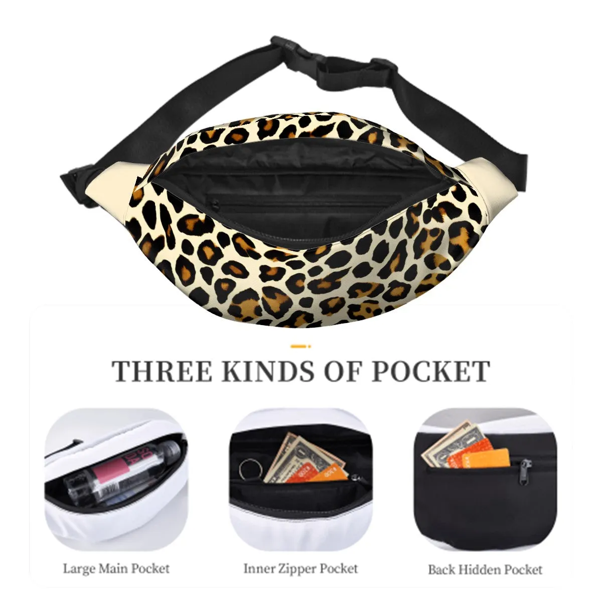 Chic Leopard Print Fanny Pack
