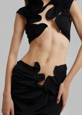 Christopher Esber - Venus Crop Top in Black