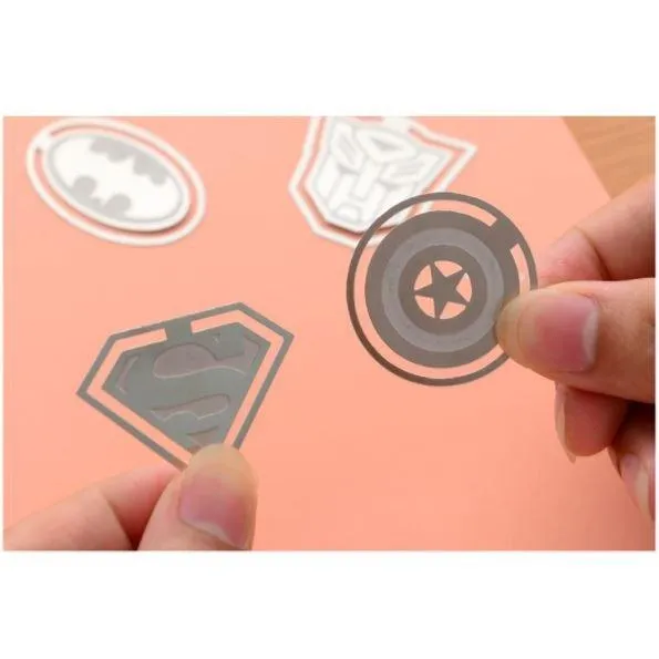 Classic Popular Hero Series Logo Metal Texture Simple Texture Bookmark Hero Bookmark Bookmark NP-H7TAY-918