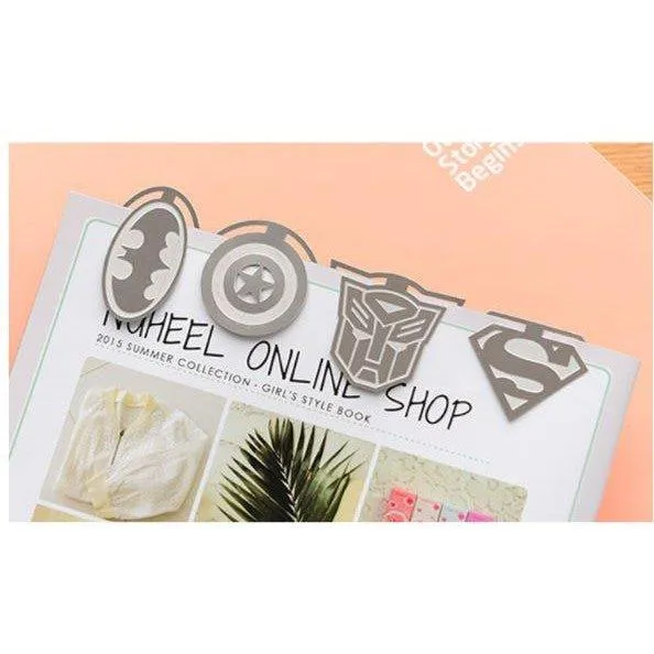 Classic Popular Hero Series Logo Metal Texture Simple Texture Bookmark Hero Bookmark Bookmark NP-H7TAY-918
