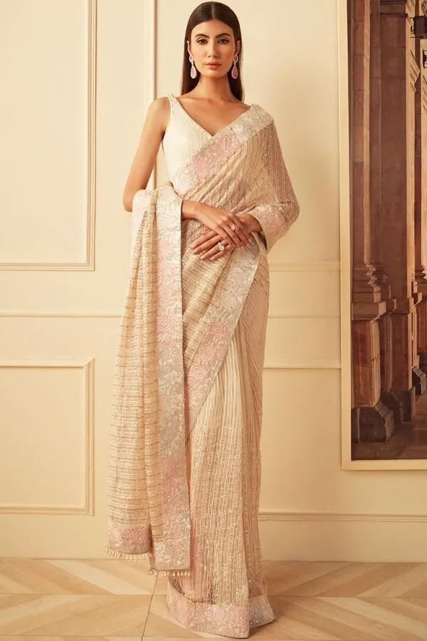 Cocktail Party Saree Look 2023