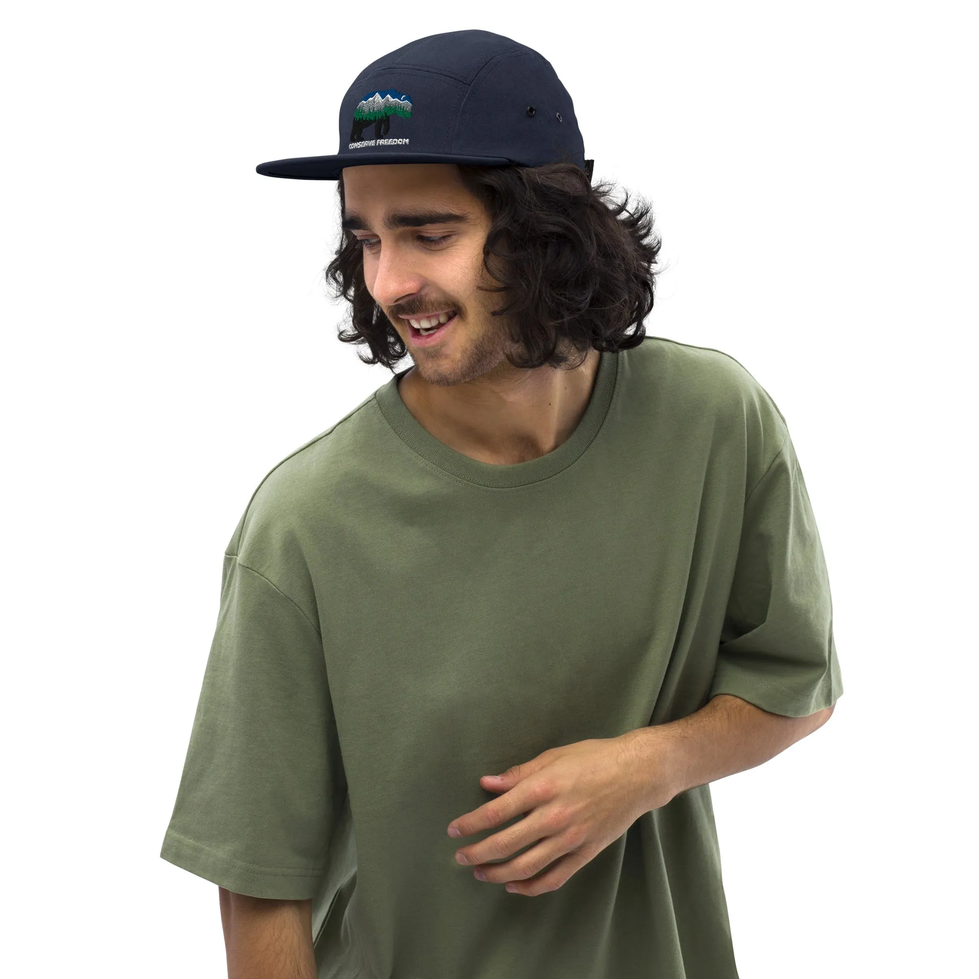 Conserve Freedom Bear Five Panel Camper Cap