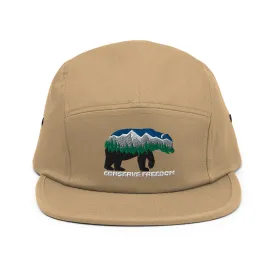 Conserve Freedom Bear Five Panel Camper Cap