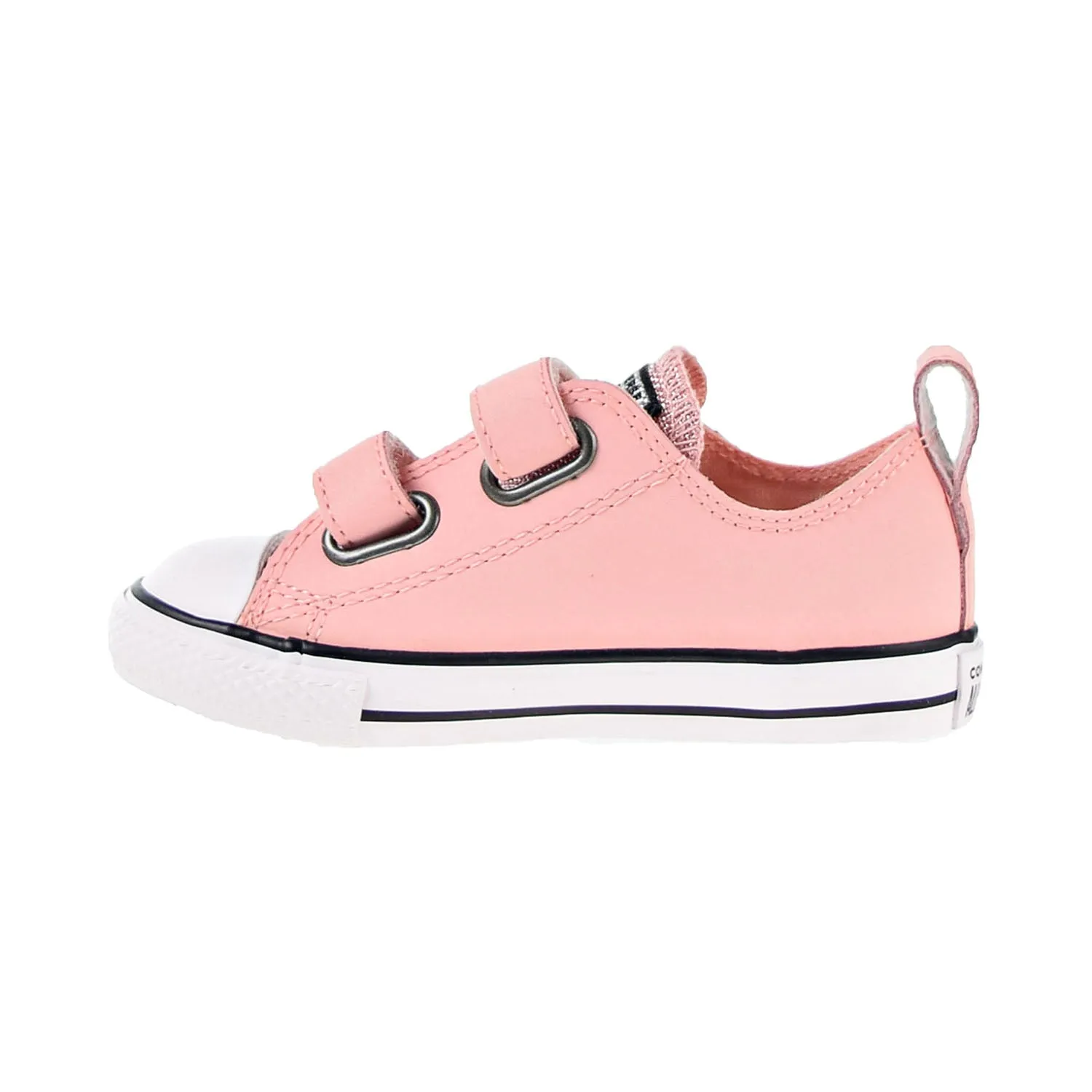 Converse Chuck Taylor All Star Hook and Loop Glitter Toddler Shoes Storm Pink