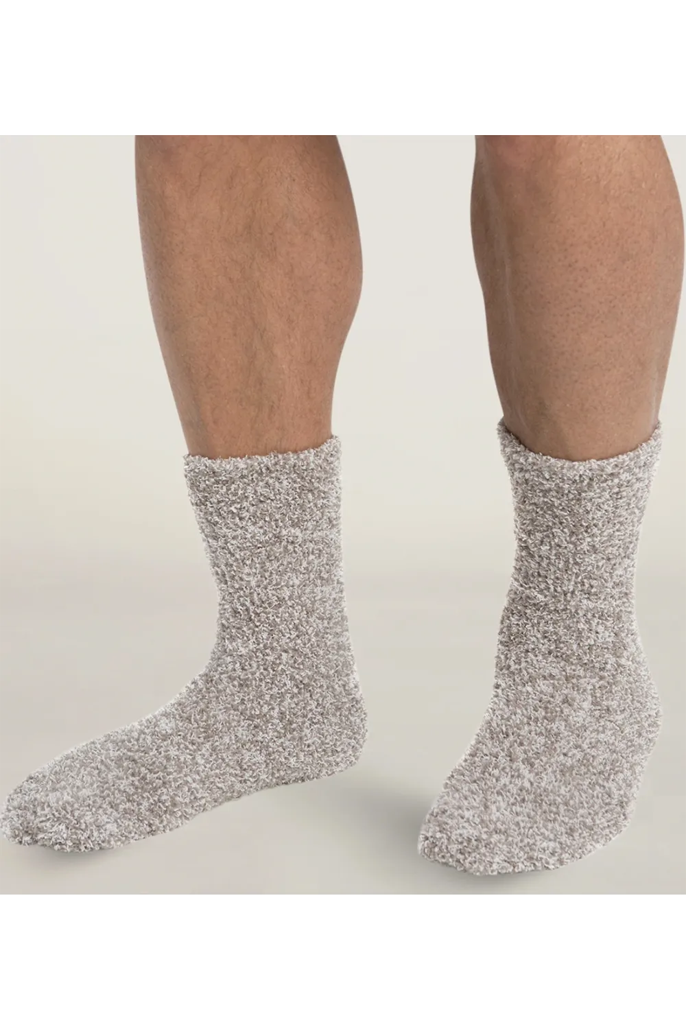 Cozy Chic Heathered Men's Sock - Beach Rock