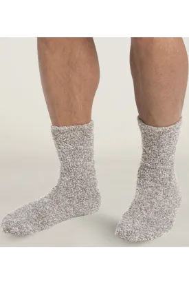 Cozy Chic Heathered Men's Sock - Beach Rock