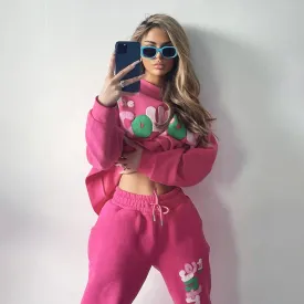 Cozy Comfort Sweatshirt And Sweatpants Two-piece Suit - GlamzLife