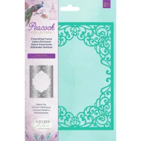 Crafter's Companion Nature's Garden Peacock Metal Die - Flourishing Frame*