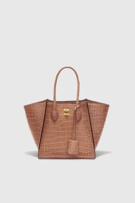 Crocodile-print Maggie bag