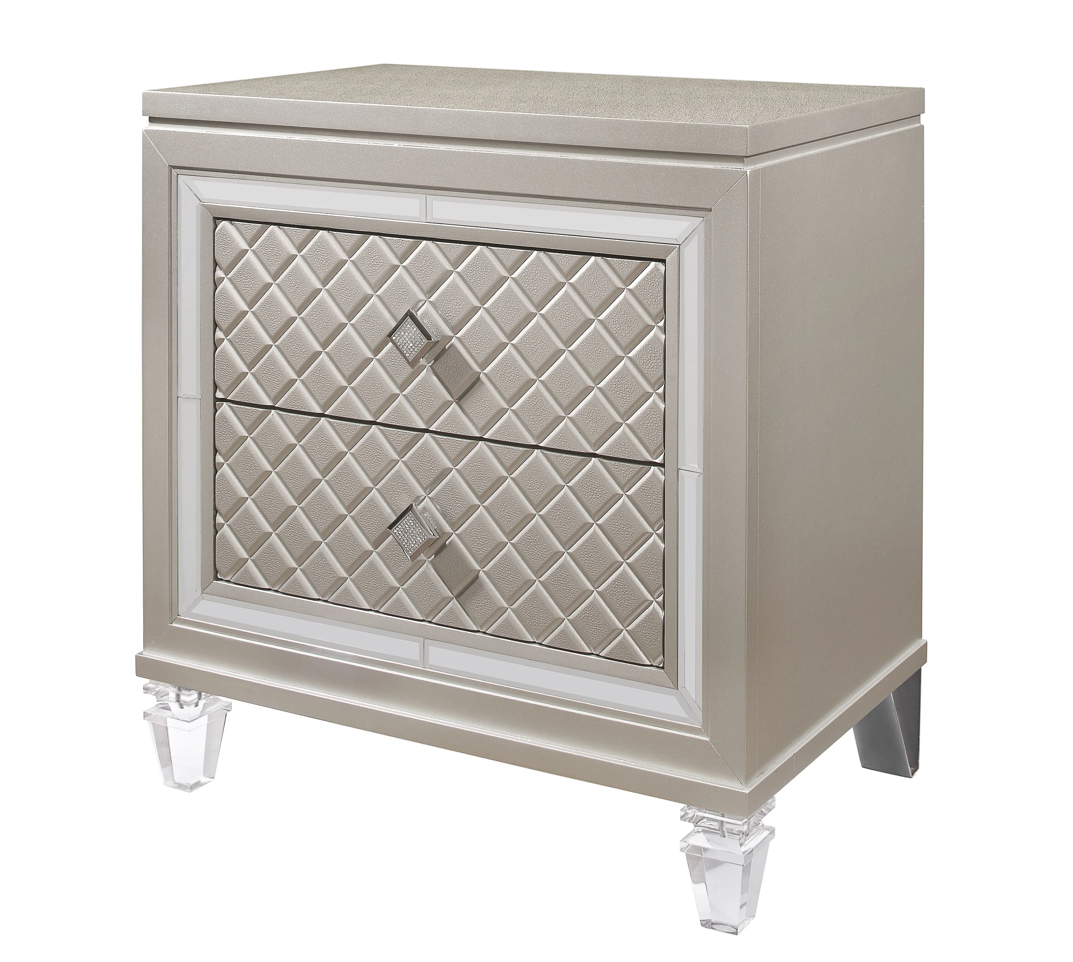 Cross - Glam Nightstand - Champagne by Couch.com
