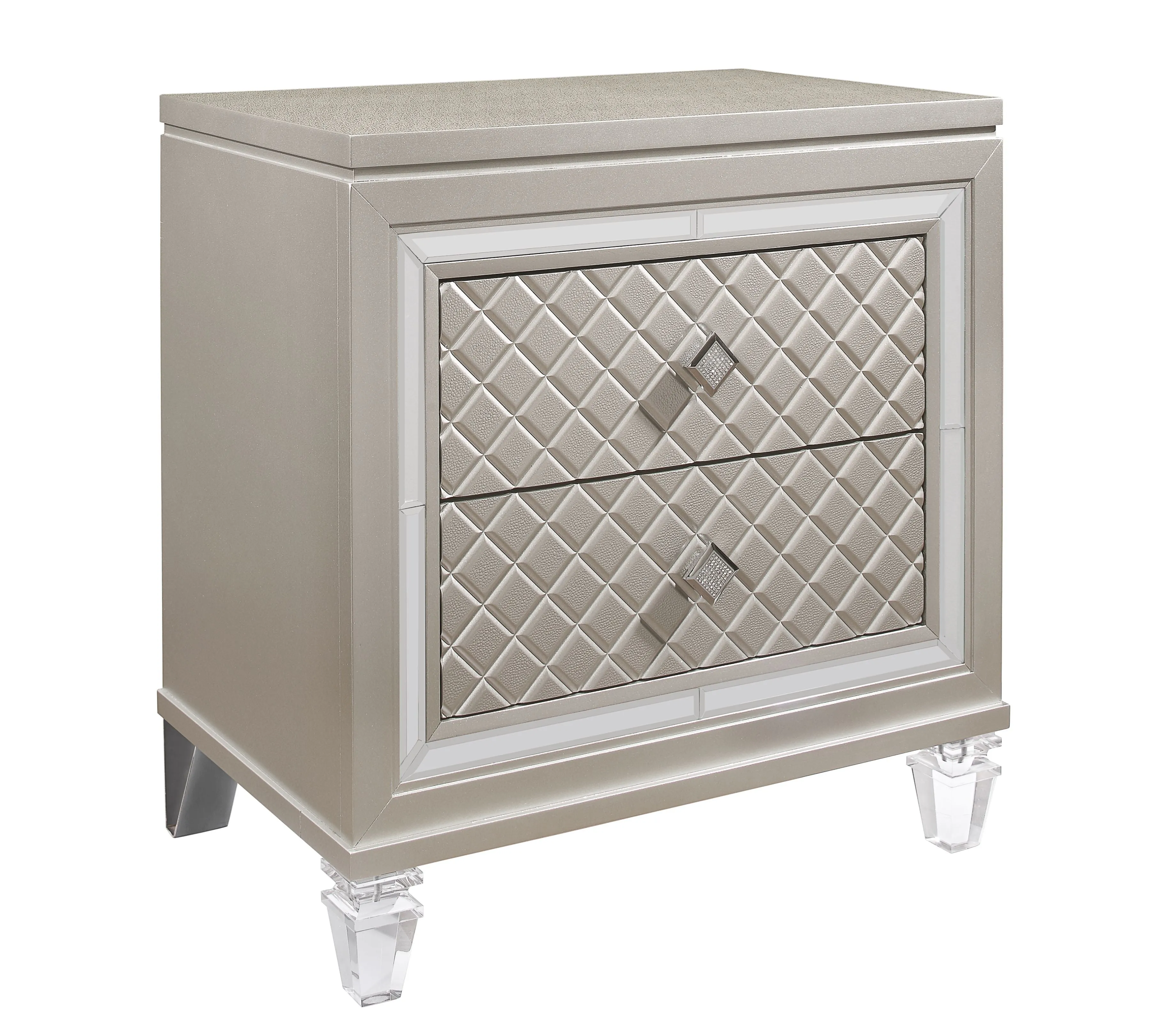 Cross - Glam Nightstand - Champagne by Couch.com