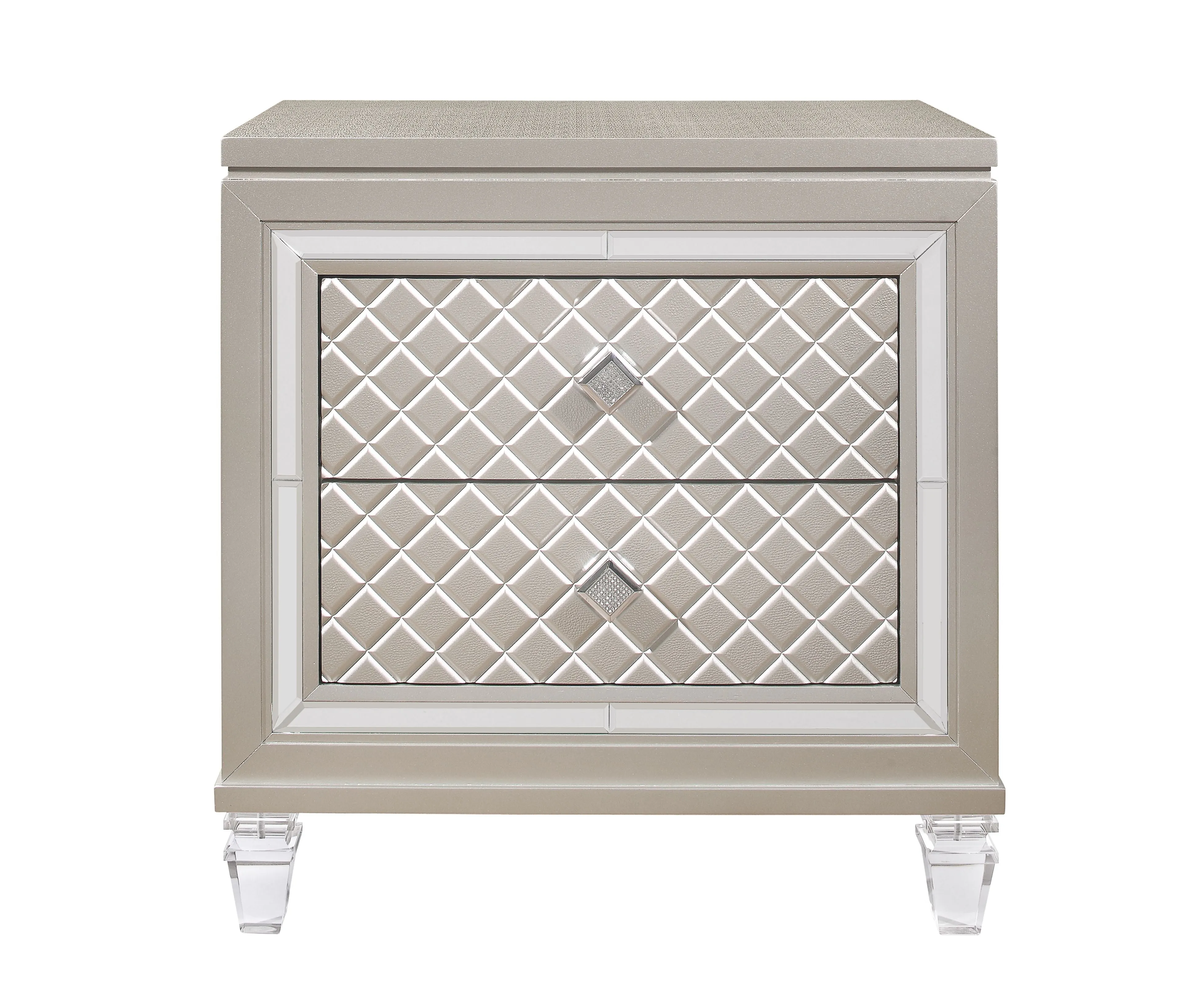 Cross - Glam Nightstand - Champagne by Couch.com
