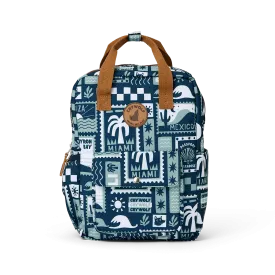 Crywolf Mini Backpack - Blue Postcards