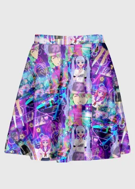Cyberpop Anime Skater Skirt