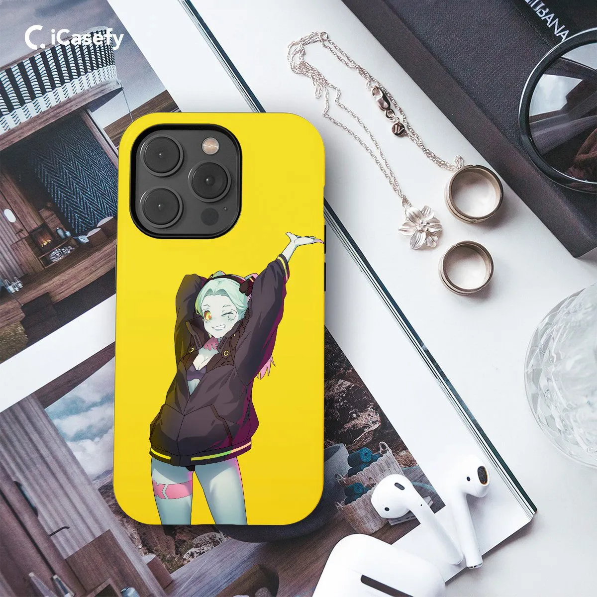 Cyberpunk Anime Rebecca Japanese Phone Case iPhone Samsung Pixel & More