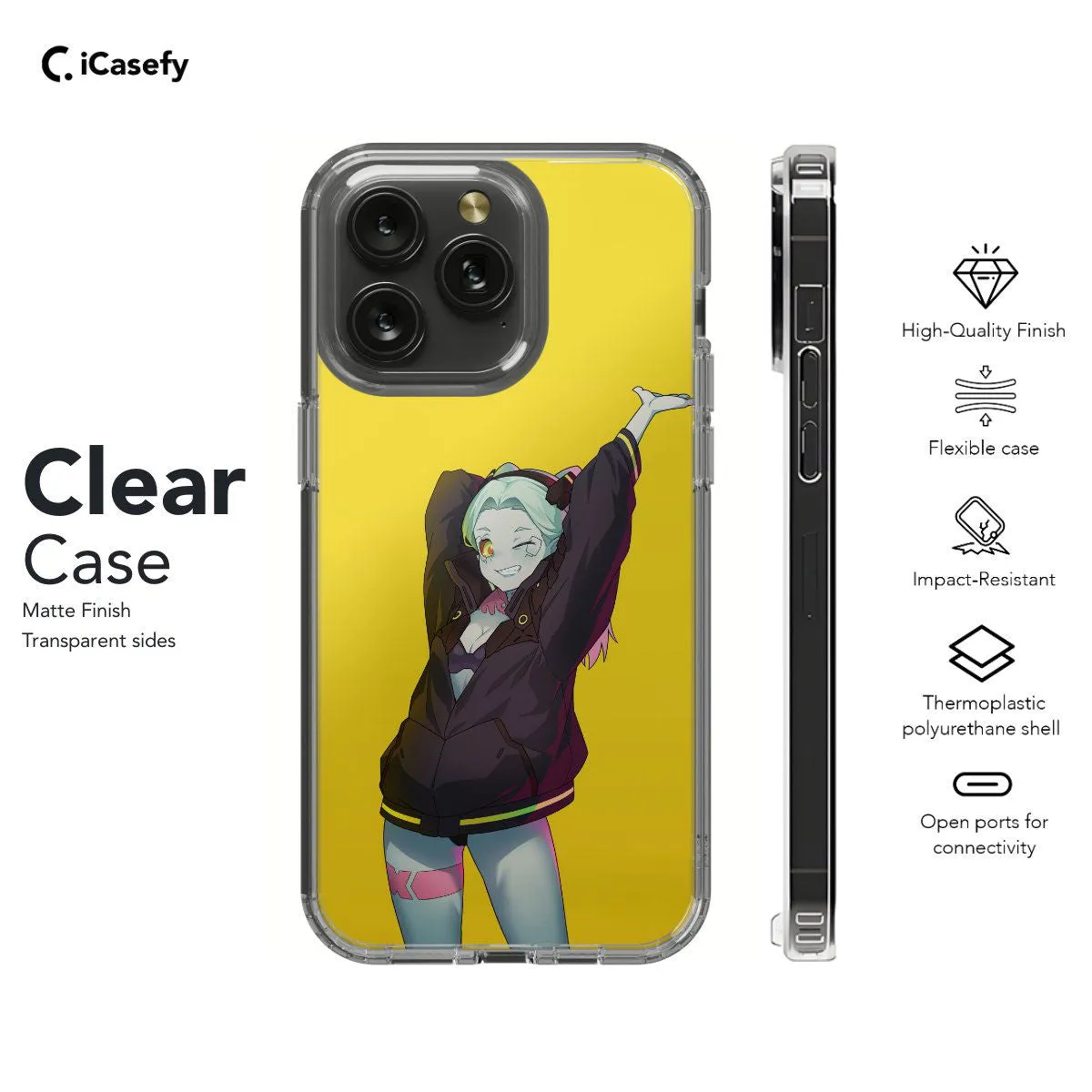 Cyberpunk Anime Rebecca Japanese Phone Case iPhone Samsung Pixel & More