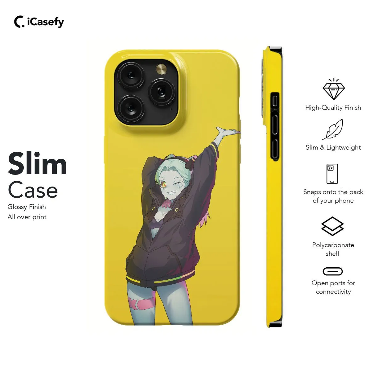 Cyberpunk Anime Rebecca Japanese Phone Case iPhone Samsung Pixel & More