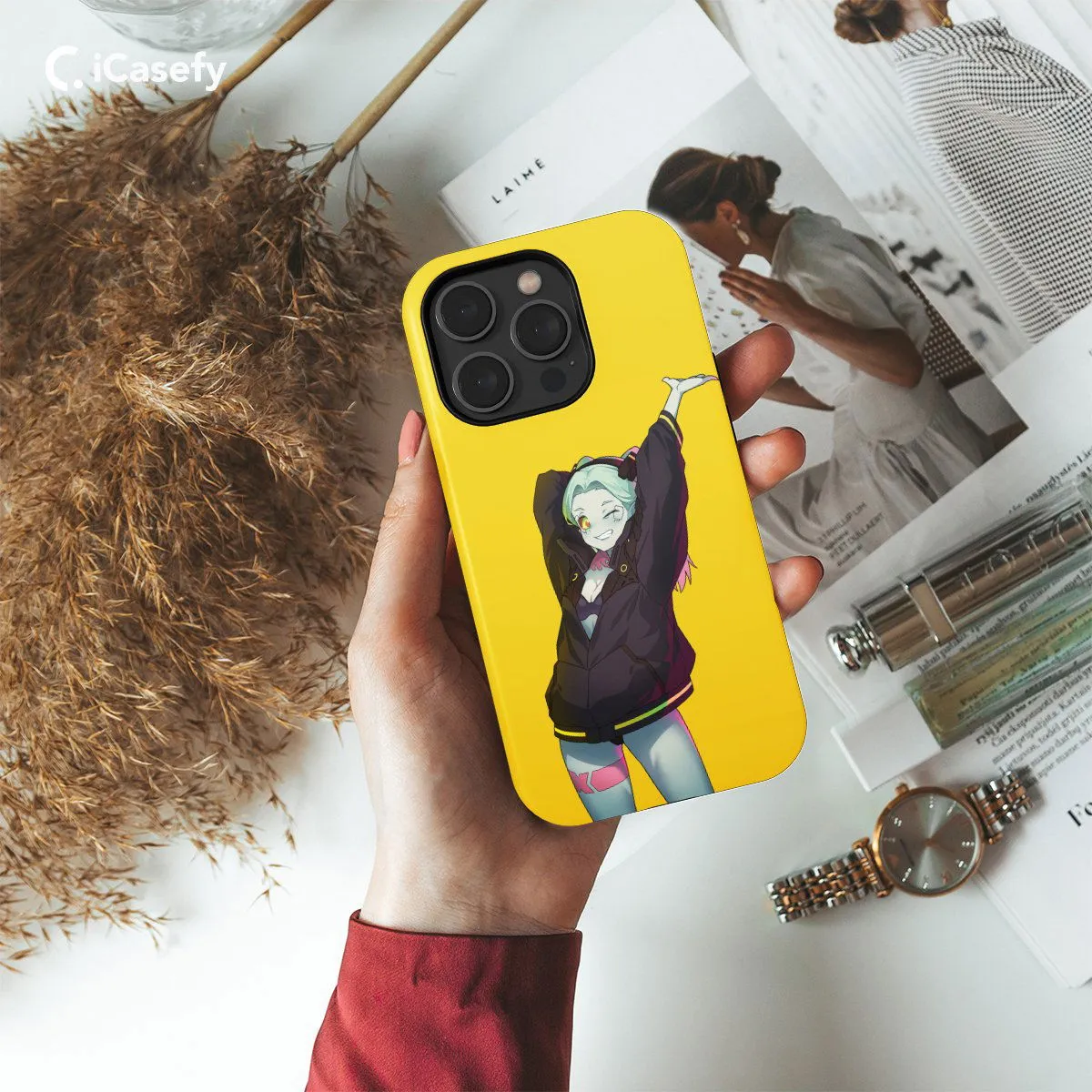 Cyberpunk Anime Rebecca Japanese Phone Case iPhone Samsung Pixel & More