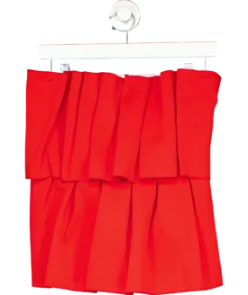 Dagmar Red Sculpted Tube Top UK 12