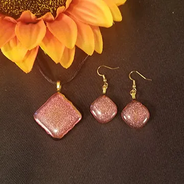 Dichroic Copper Fused Glass Jewelry Eye-Catching