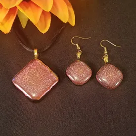 Dichroic Copper Fused Glass Jewelry Eye-Catching