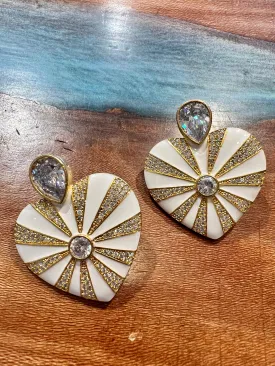 Eccentric Heart Earrings
