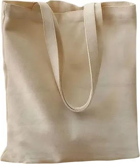 Economical Canvas Cotton Tote Bag, 6 | 8 Pack, Lightweight Reusable Grocery Shopping Cloth Bags, DIY, Advertising, Promotion