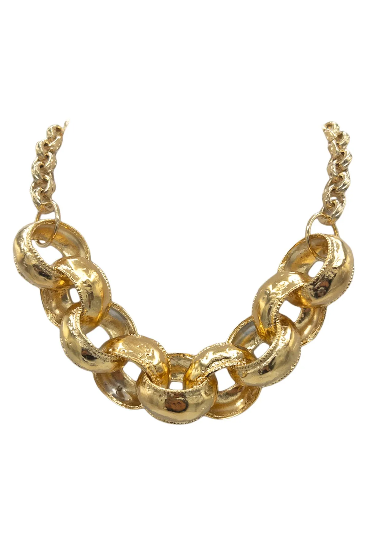 Gold Thick Link Chain Necklace