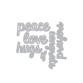 Hero Arts Peace Words Fancy Dies