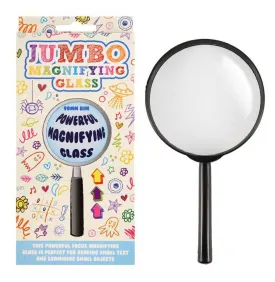 Jumbo Powerful Magnifying Glass for Small Text Objects - Fancy Dress Party Prop