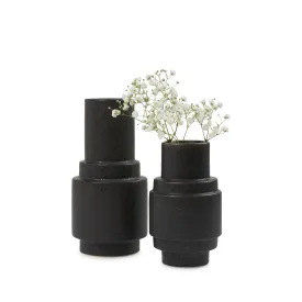 Koen Vase Set - 2 Pieces - Black