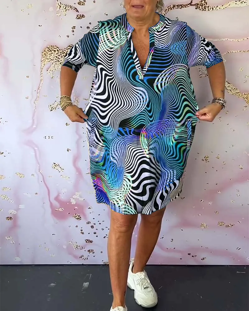 LILA - EYE-CATCHING PRINT DRESS