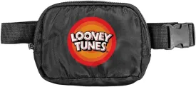 Looney Tunes Circle Logo Belt Bag, Crossbody Fanny Pack for Women and Men, Adjustable