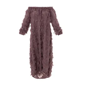 Loose Fit Midi Dress Dusty Rose